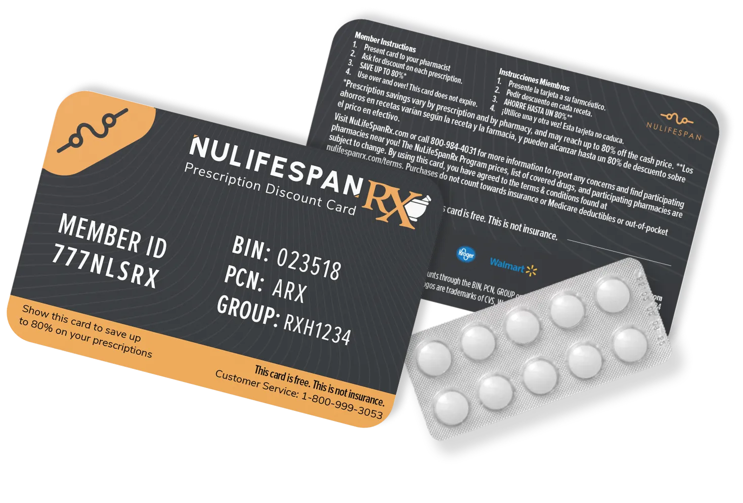 NuLifeSpan RX Prescription Discount Cards